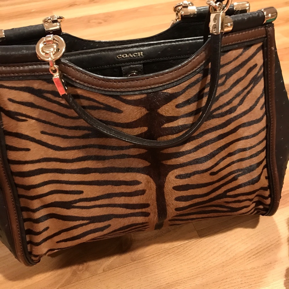 Calf coach bag